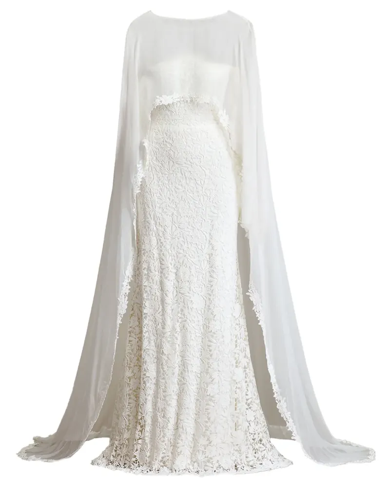 Tadashi Shoji Sarah Brautkleid mit Spitze - Weiß Weiß