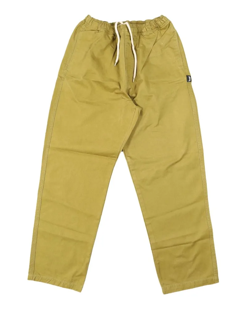 Stüssy Brushed cotton beach trousers Grün