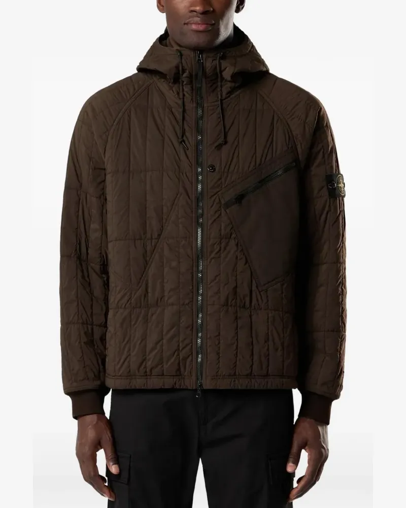 Stone Island 4100015 ultraleichte Jacke aus Nylon mit Steppung - Braun Braun