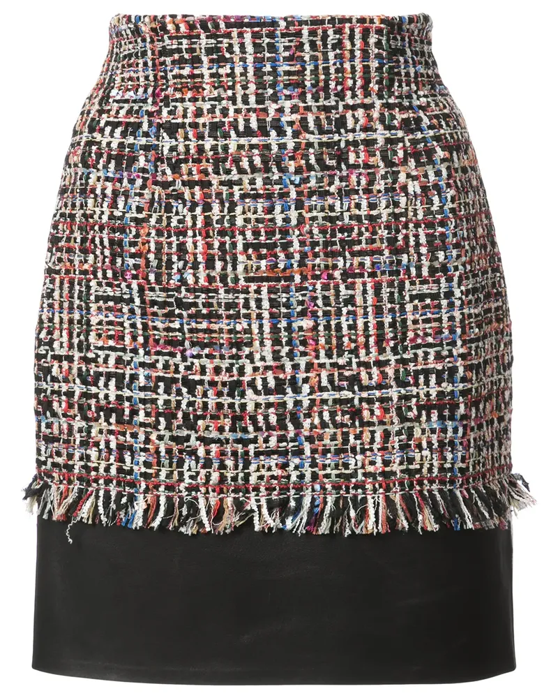 Alexander McQueen tweed mini skirt - Mehrfarbig Mehrfarbig