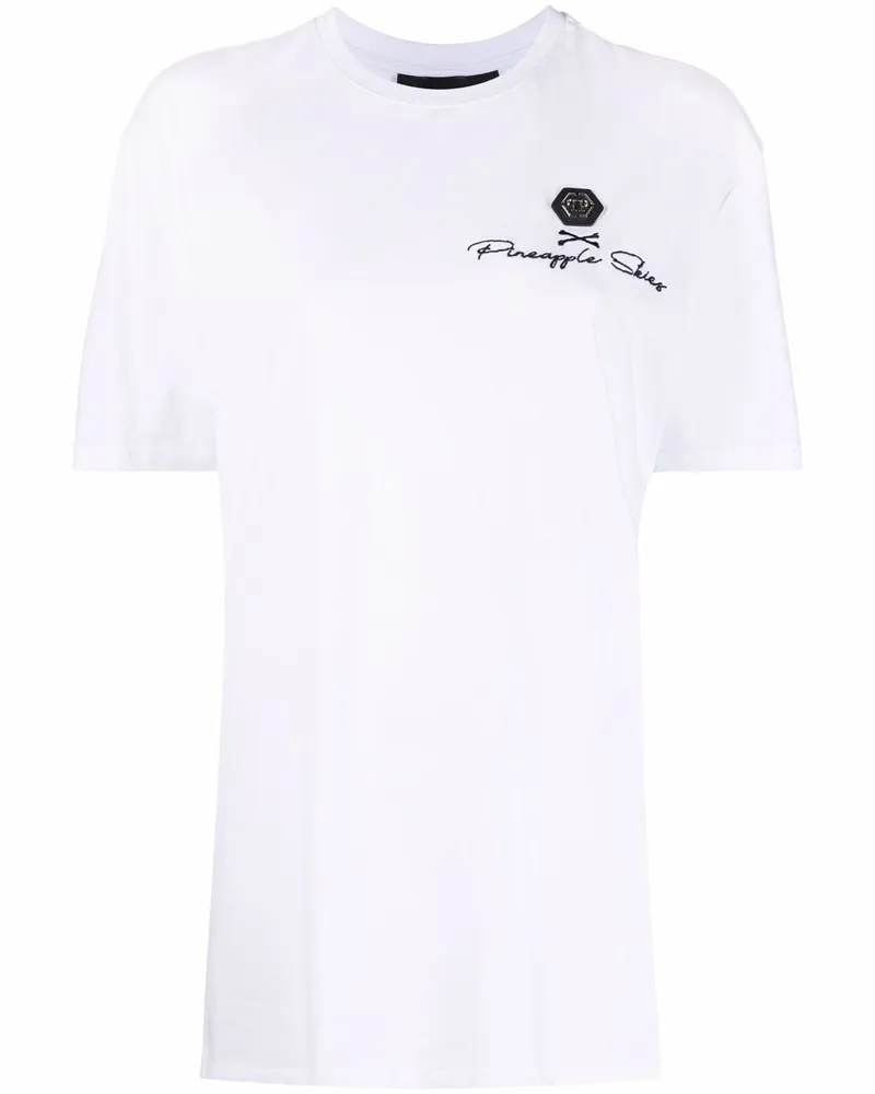 Philipp Plein T-Shirt mit grafischem Print - Weiß Weiß
