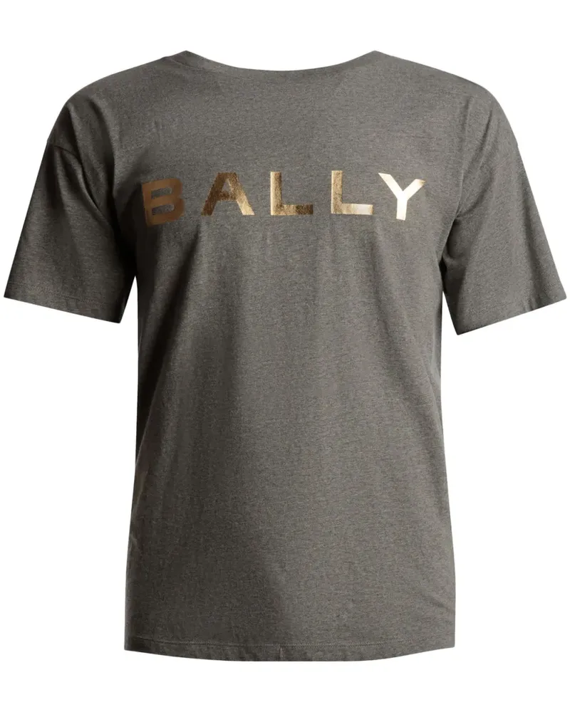 Bally T-Shirt aus Bio-Baumwolle mit Logo - Grau Grau