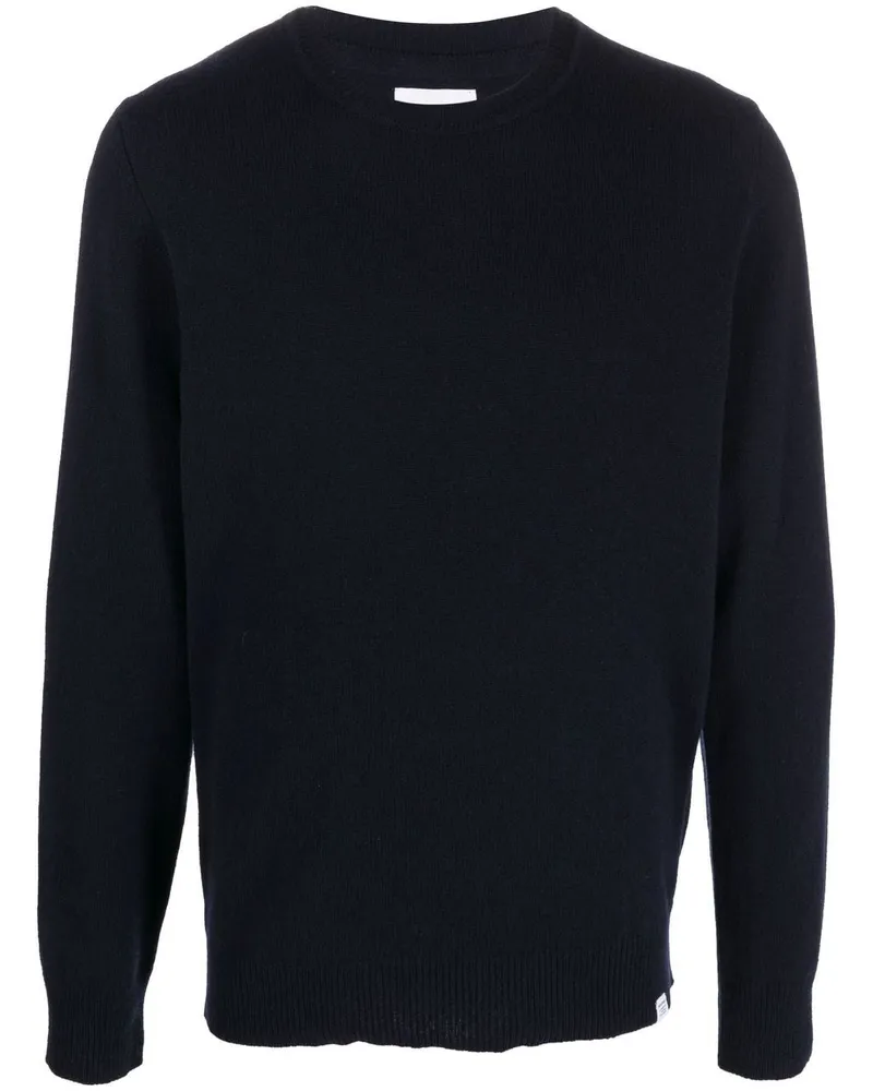 Norse Projects Pullover mit rundem Ausschnitt Blau