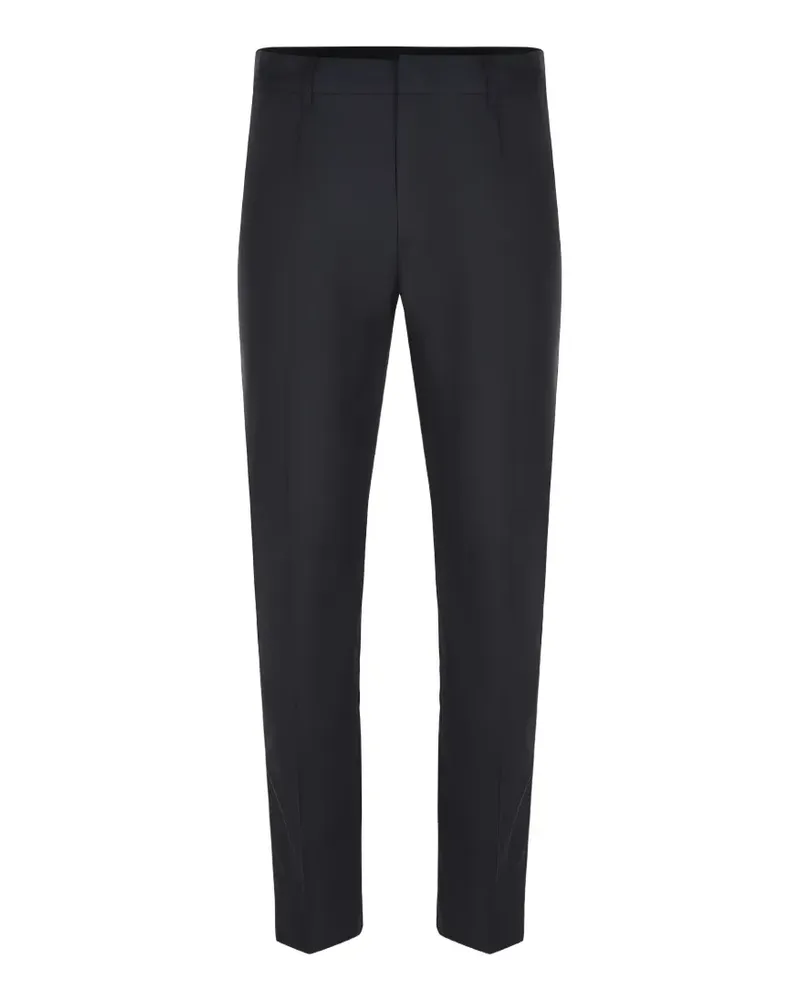 Emporio Armani logo-plate trousers - Blau Blau