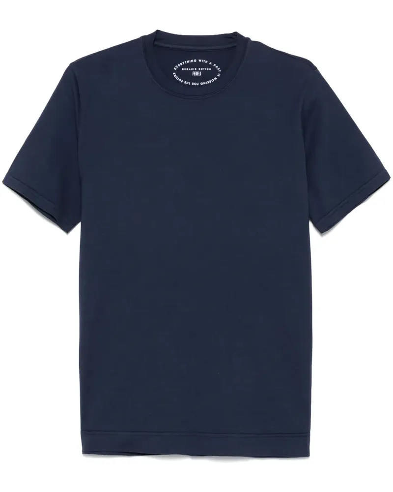 Fedeli T-Shirt aus Jersey - Blau Blau