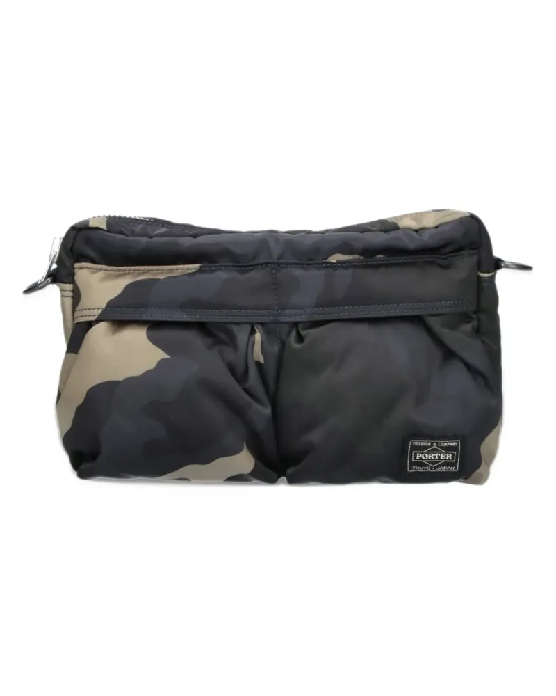 PORTER-YOSHIDA & CO camouflage-print shoulder bag - Schwarz Schwarz