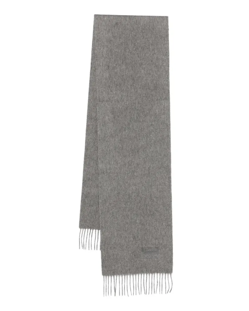 Paul Smith Schal aus Kaschmir mit Fransensaum - Grau Grau