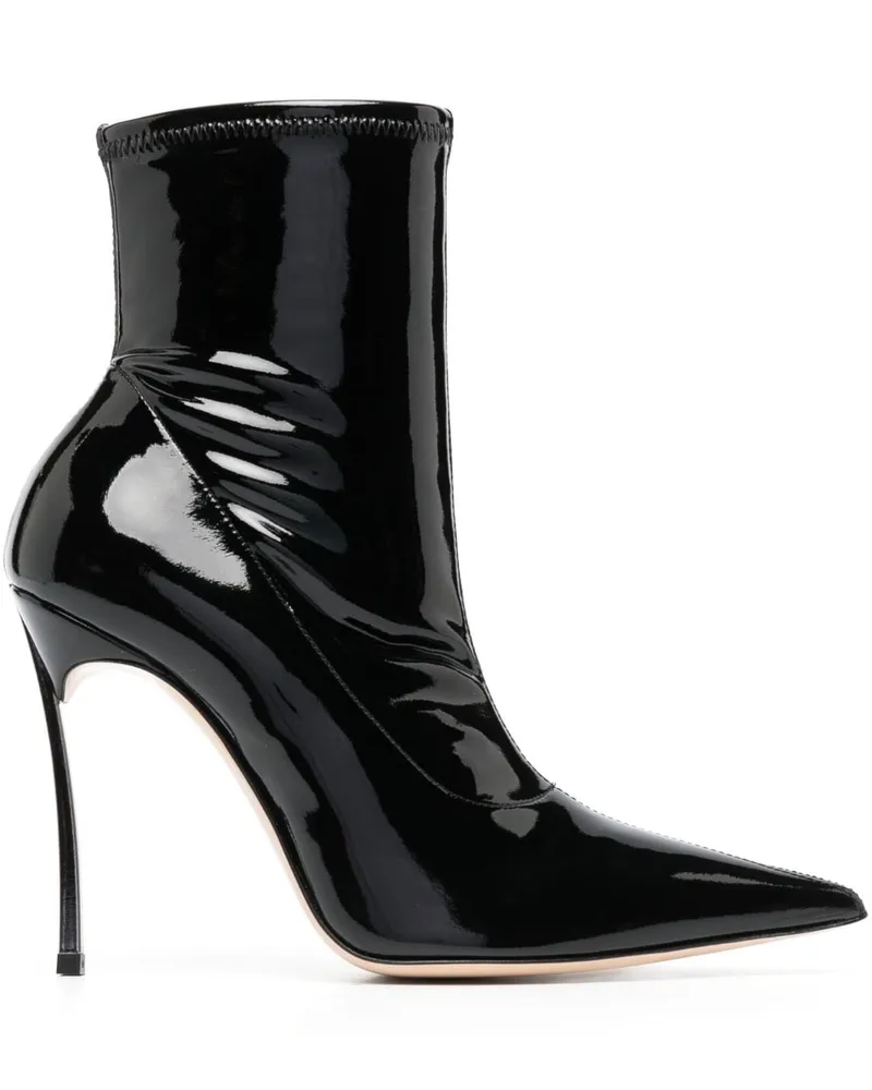 Casadei Super Blade Ultravox Stiefel 100mm - Schwarz Schwarz