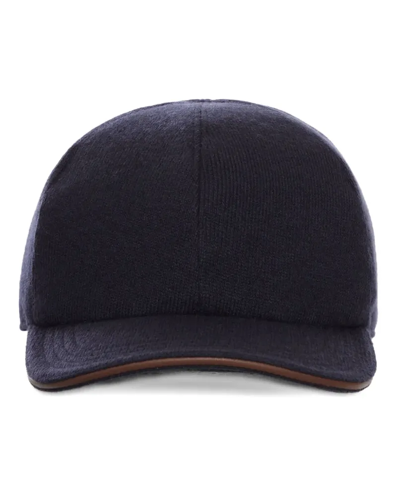 Kiton Baseballkappe aus Kaschmir - Schwarz Schwarz
