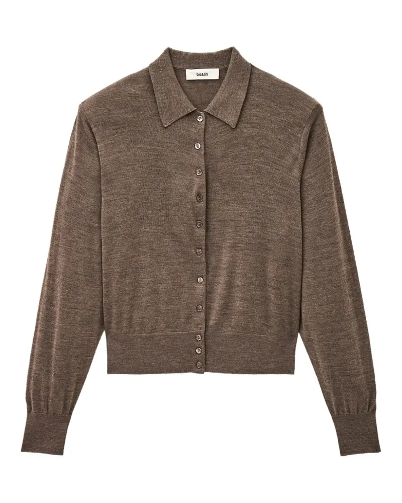 ba&sh Boston button-up collared cardigan - Braun Braun