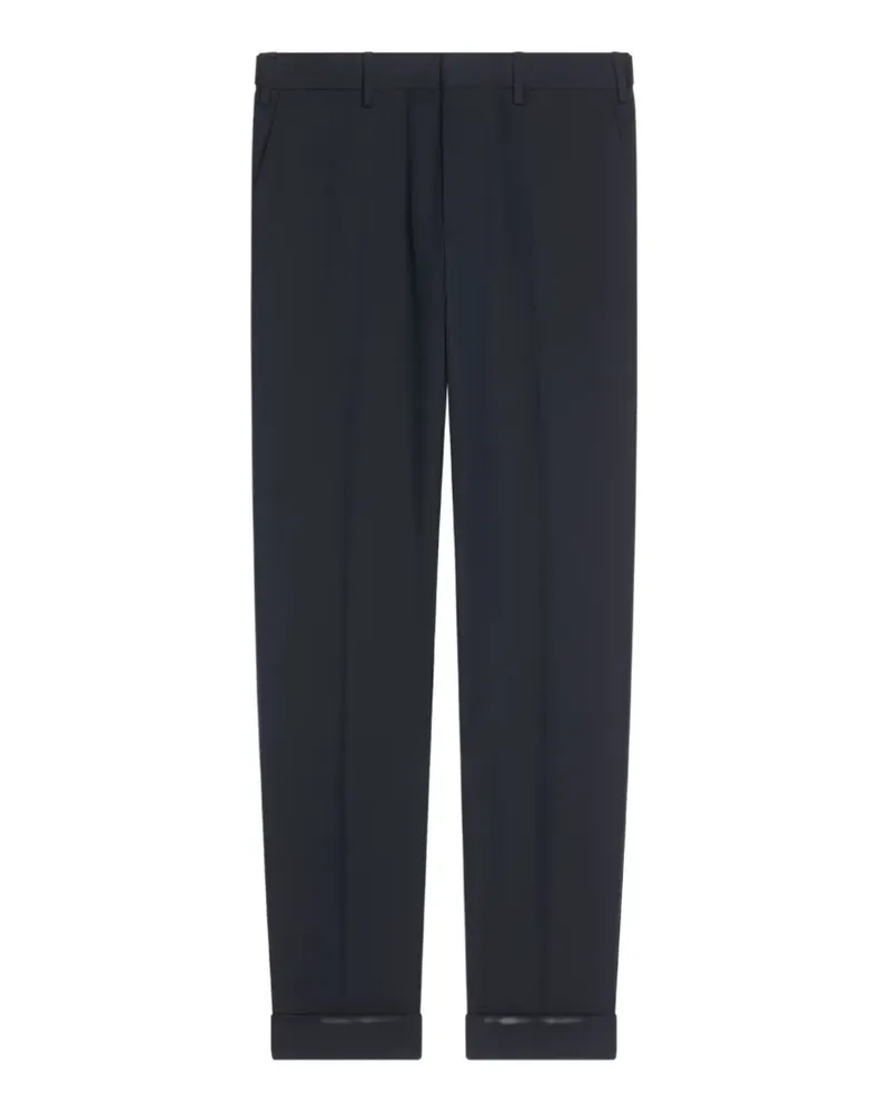 Dries van Noten Hose mit Umschlag - Blau Blau