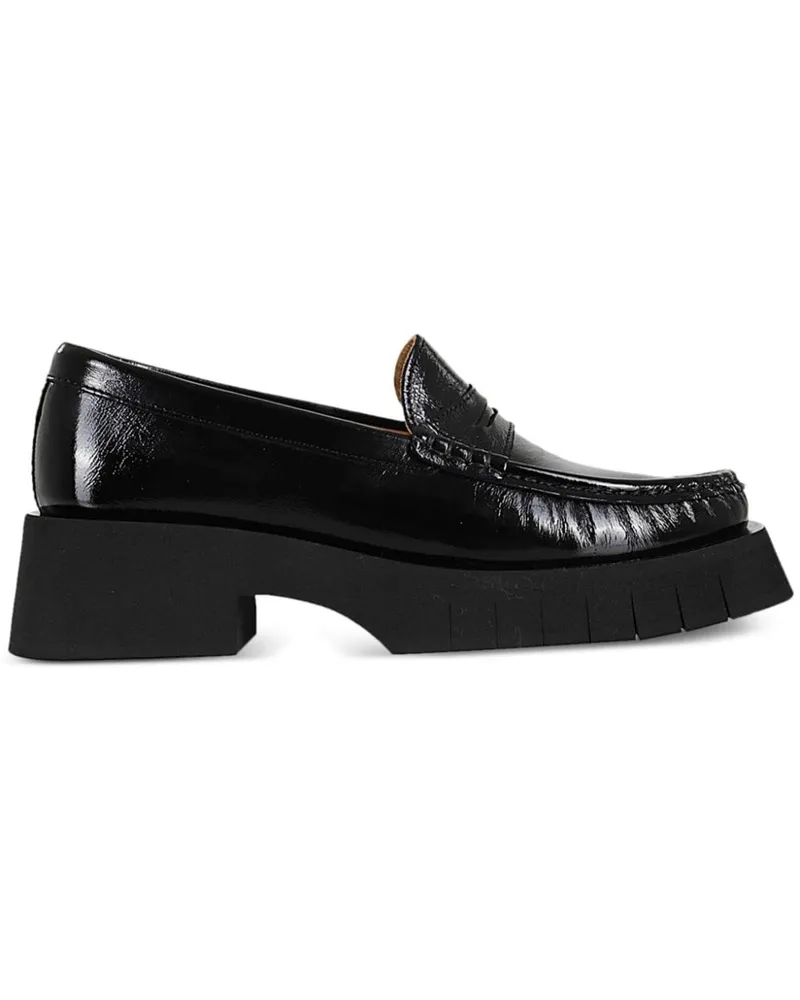 Paloma Barceló Loafer mit Knitteroptik 45mm Schwarz