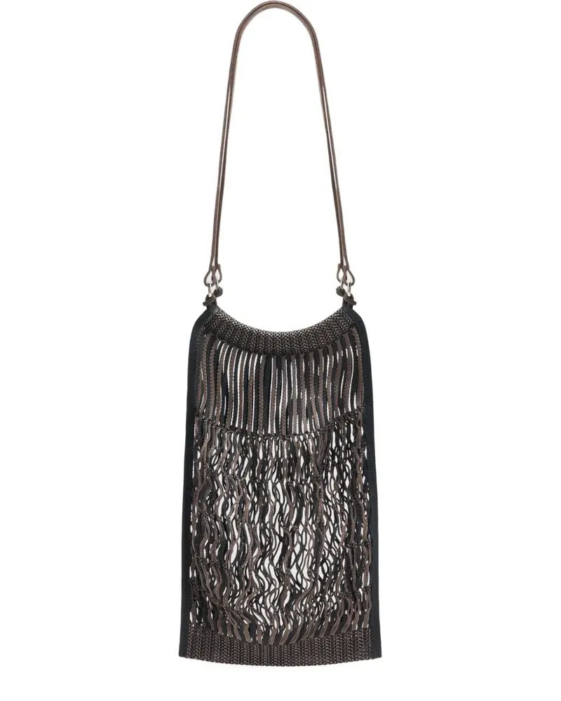 Christophe Lemaire x Filt mittelgroße Netz-Schultertasche - Braun Braun