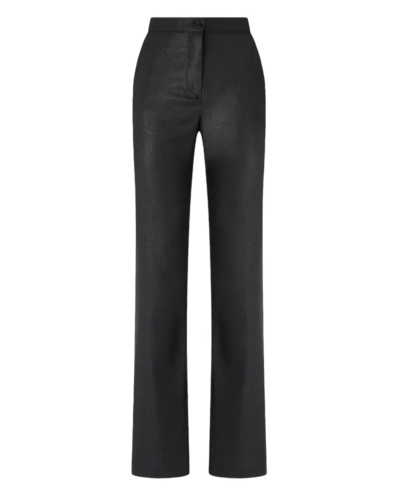 Pinko Hose in Metallic-Optik - Schwarz Schwarz