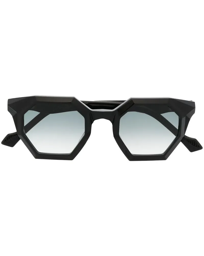 Yohji Yamamoto Sonnenbrille mit Farbverlauf - Schwarz Schwarz