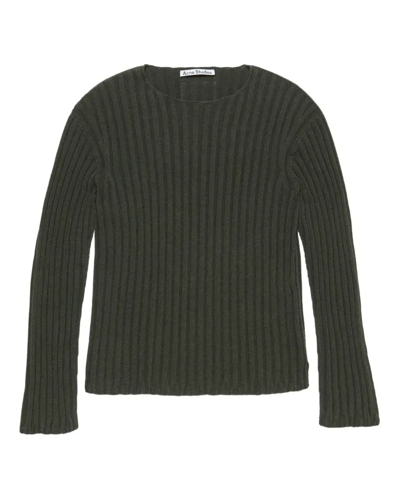 Acne Studios ribbed cotton sweater - Grün Grün