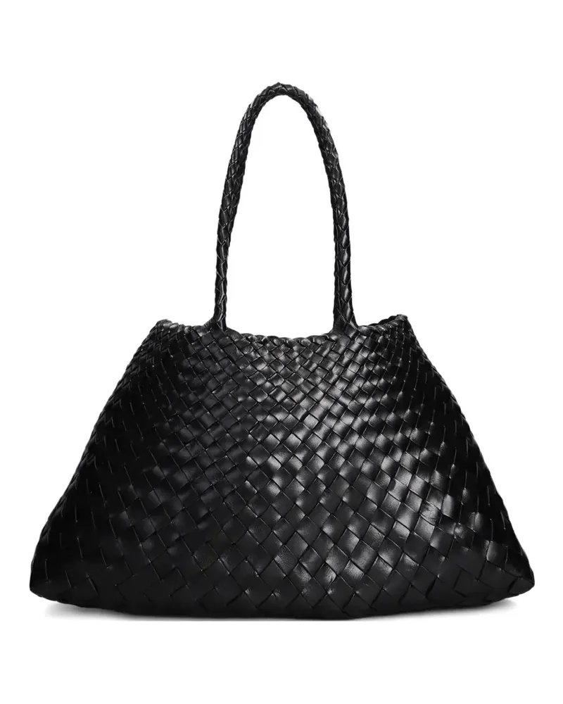 Dragon Diffusion big Santa Croce black tote bag - Schwarz Schwarz