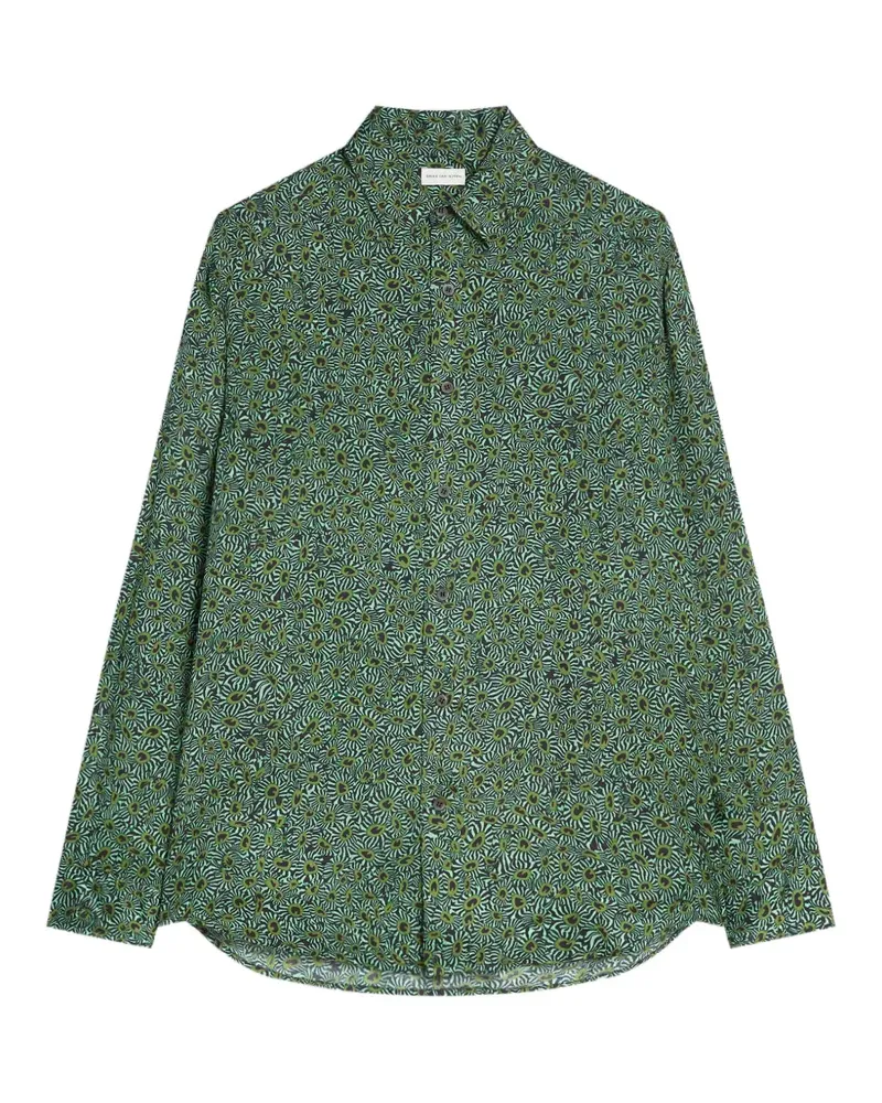 Dries van Noten Klassisches Hemd aus Viskose - Grün Grün