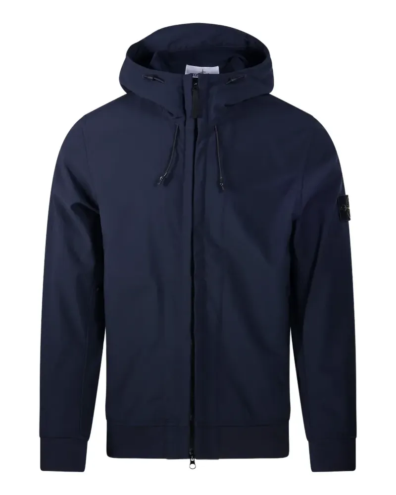 Stone Island Q100004 Soft Shell-R_E.DYE® Technology Jacke - Blau Blau