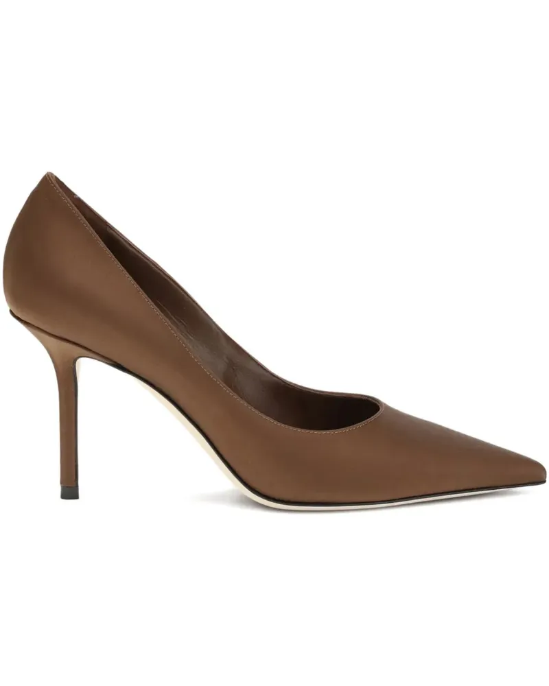 Jimmy Choo Spitze Love Pumps 85mm - Braun Braun