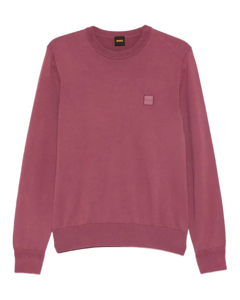 HUGO BOSS Pullover mit Logo-Patch - Rot Rot