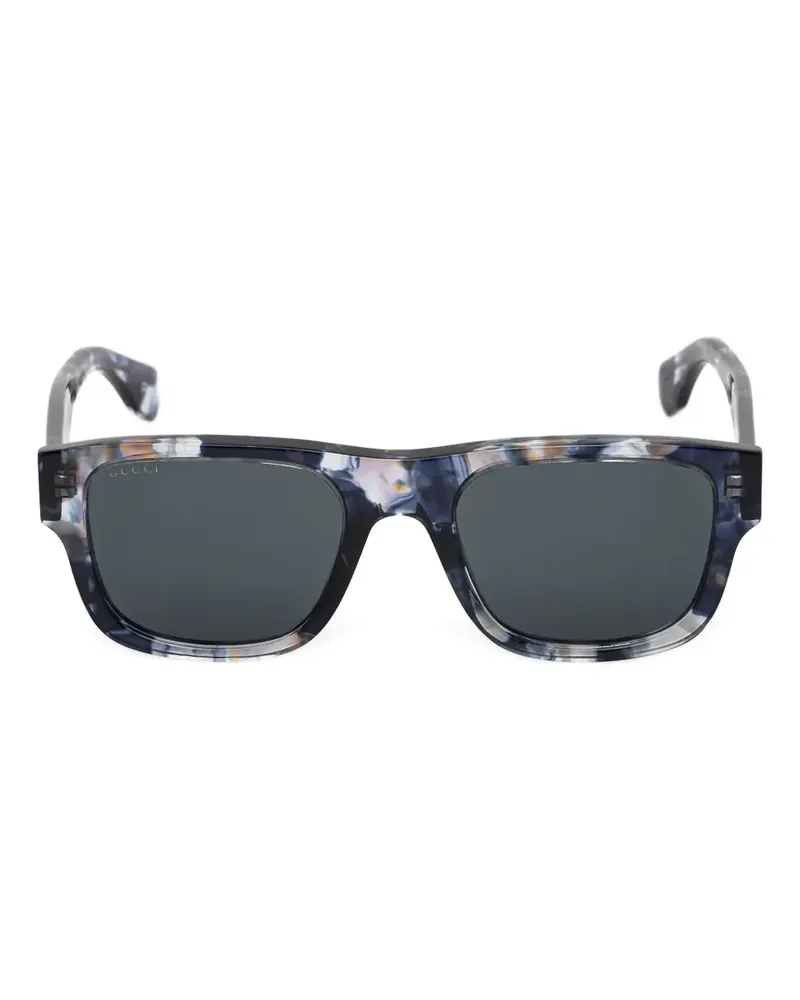Gucci rectangle-frame sunglasses - Blau Blau