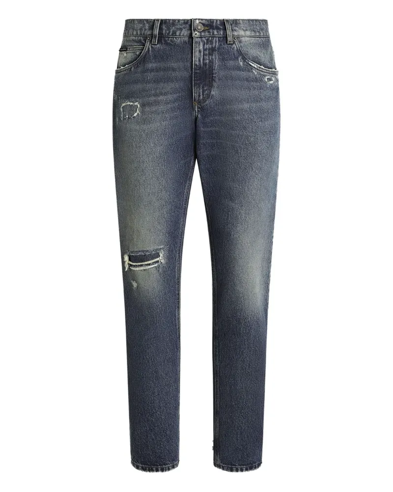 Dolce & Gabbana Jeans im Distressed-Look - Blau Blau