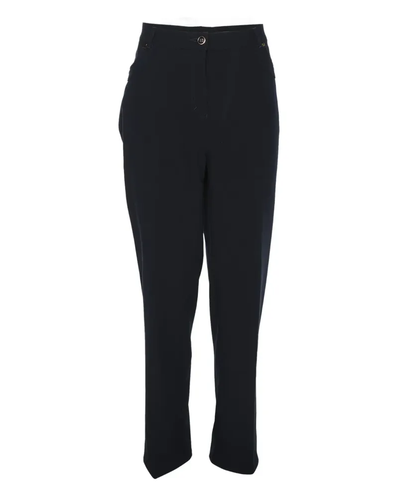 Elena Mirò Kristallverzierte Hose mit geknöpften Gürtelschlaufen - Blau Blau