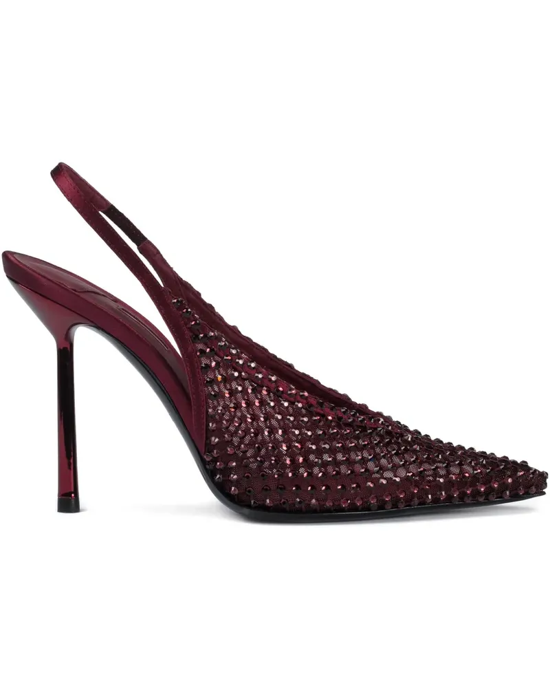 Le Silla Gilda Slingback-Pumps mit Kristallen 100mm - Rot Rot