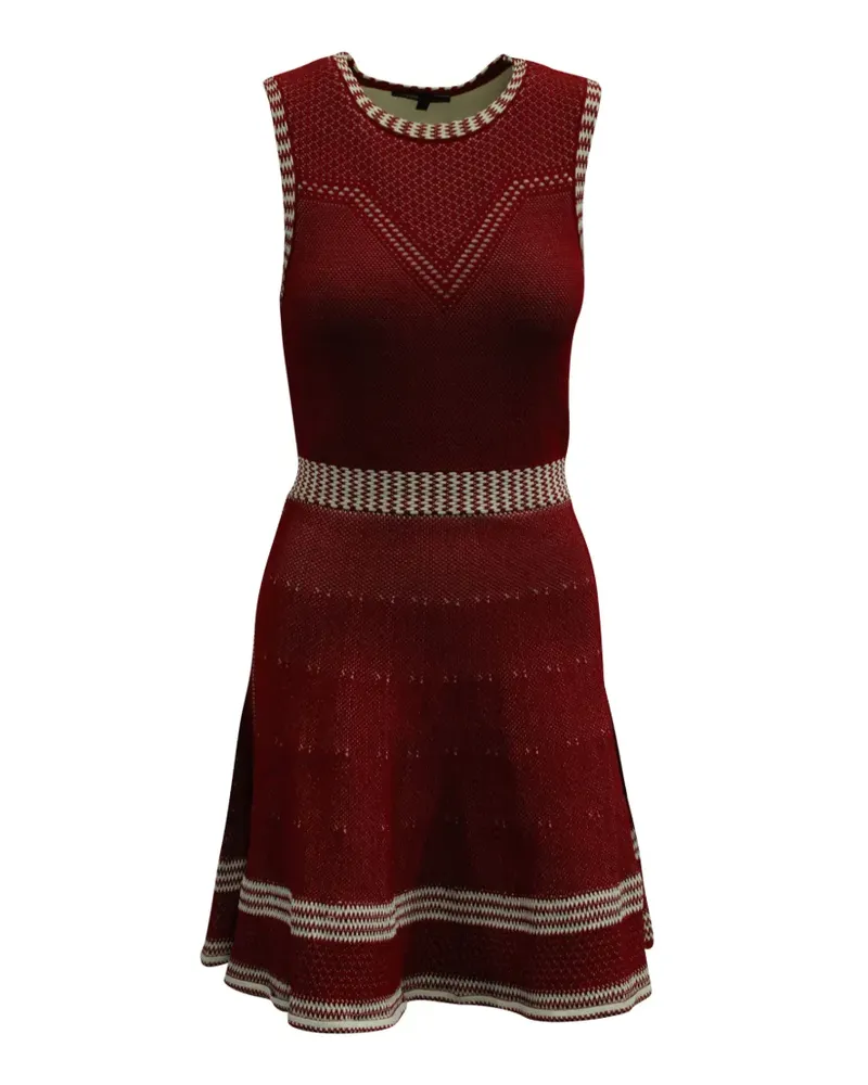 Maje Romy Jacquard-Strickkleid - Rot Rot