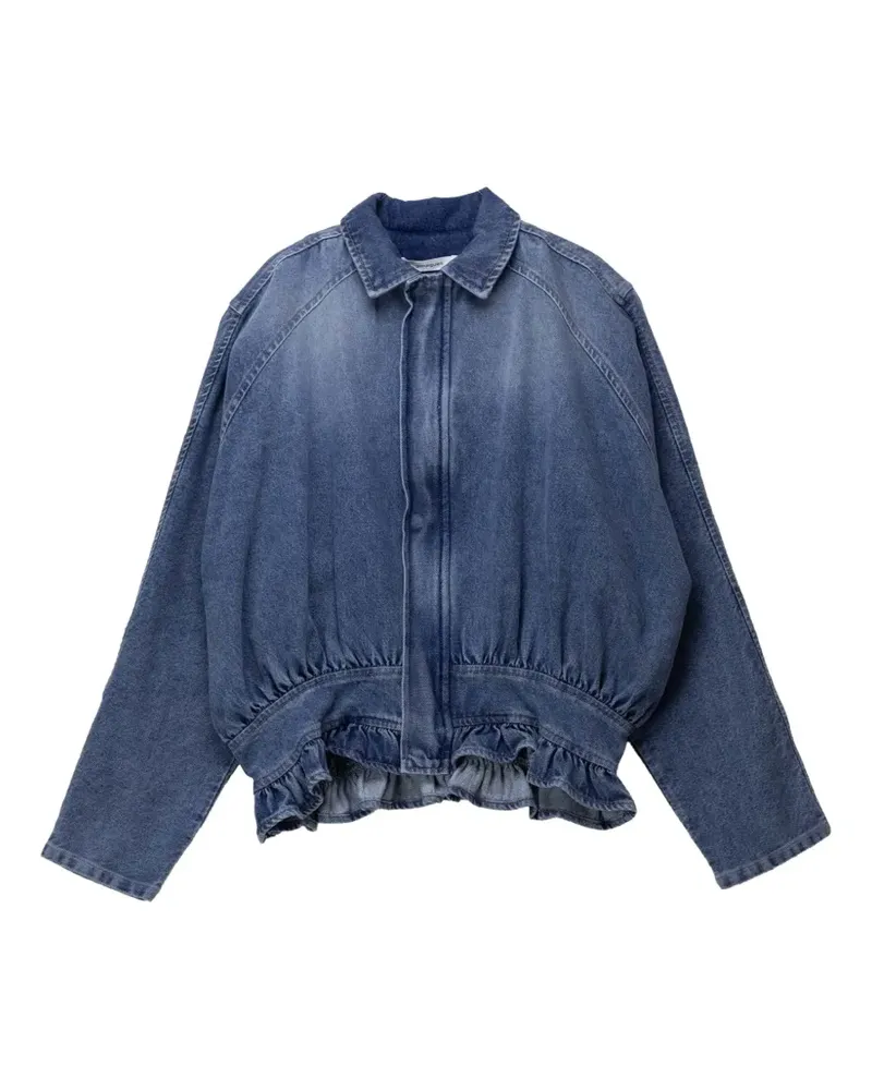 GIMAGUAS Mila ruffled denim jacket - Blau Blau