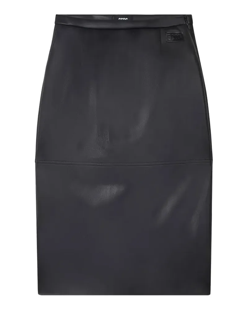 GCDS high-waisted pencil midi skirt - Schwarz Schwarz
