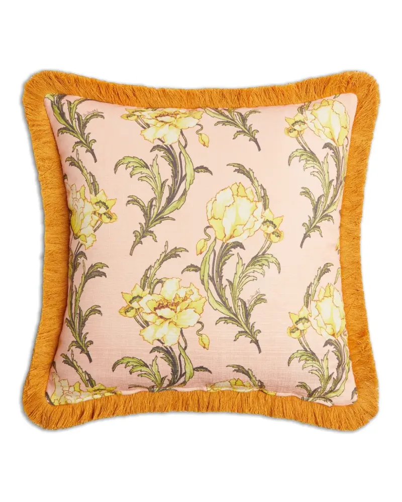 La DoubleJ outdoor cushion (45x45) with fringes - Grün Grün