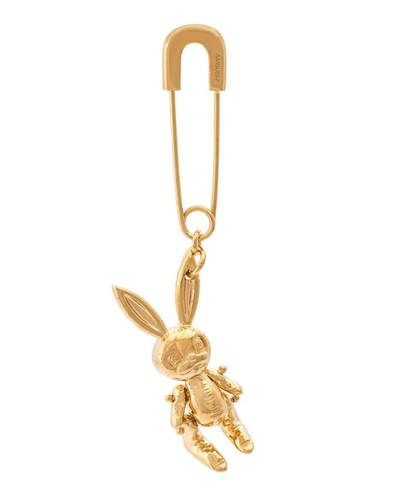 AMBUSH Sicherheitsnadel-Ohrring mit Hasenmotiv - Gold Gold