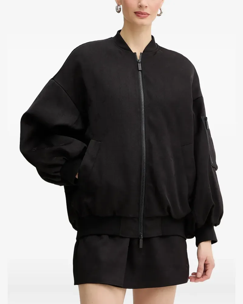 Armani Exchange Gerüschte Bomberjacke - Schwarz Schwarz