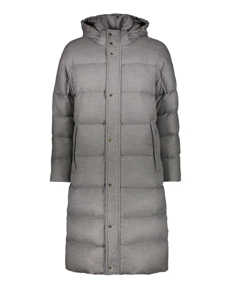 MOORER long padded coat - Grau Grau