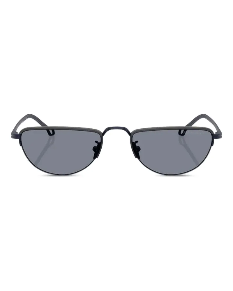 Giorgio Armani Sonnenbrille mit ovalem Gestell - Blau Blau