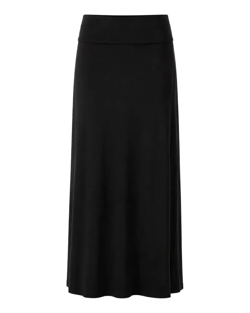 Frank Lyman slit-detail midi skirt - Schwarz Schwarz