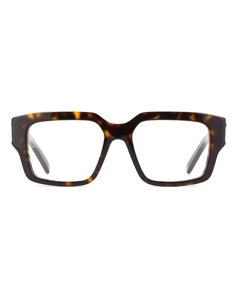 Givenchy Brille mit eckigem Gestell - Braun Braun
