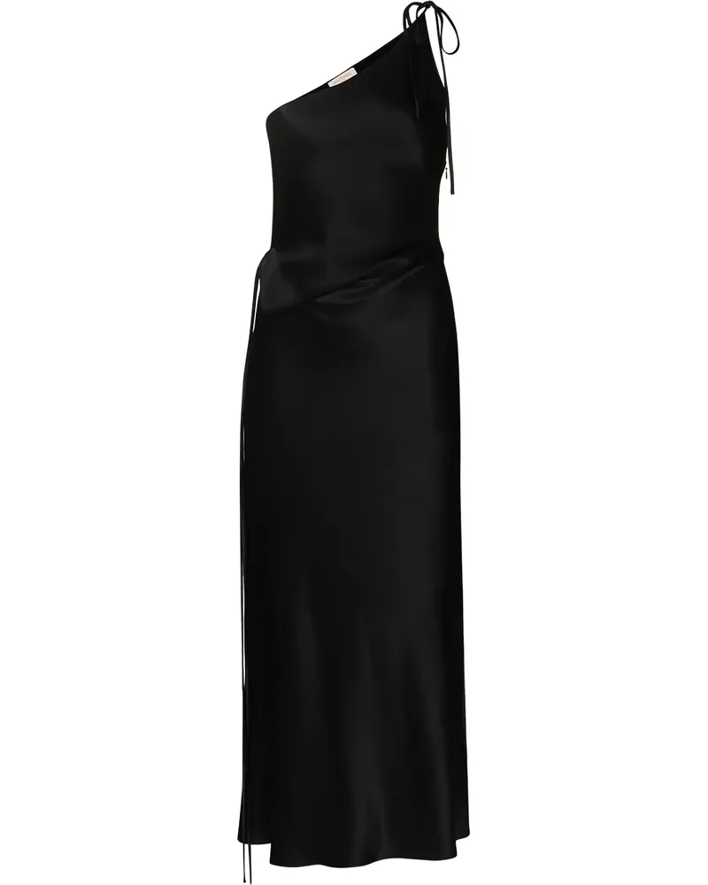 MATÉRIEL Asymmetrisches One-Shoulder-Kleid - Schwarz Schwarz