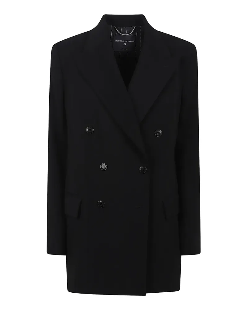 Ermanno Scervino double-breasted peak-lapel jacket - Schwarz Schwarz