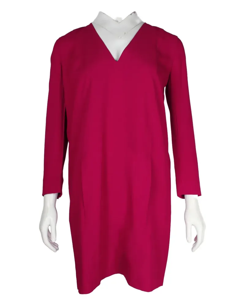 Vanessa Bruno long-sleeve V-neck dress - Rot Rot