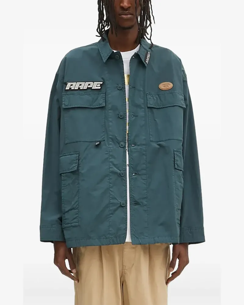 BAPE Hemdjacke mit aufgesetzten Taschen - Grün Grün