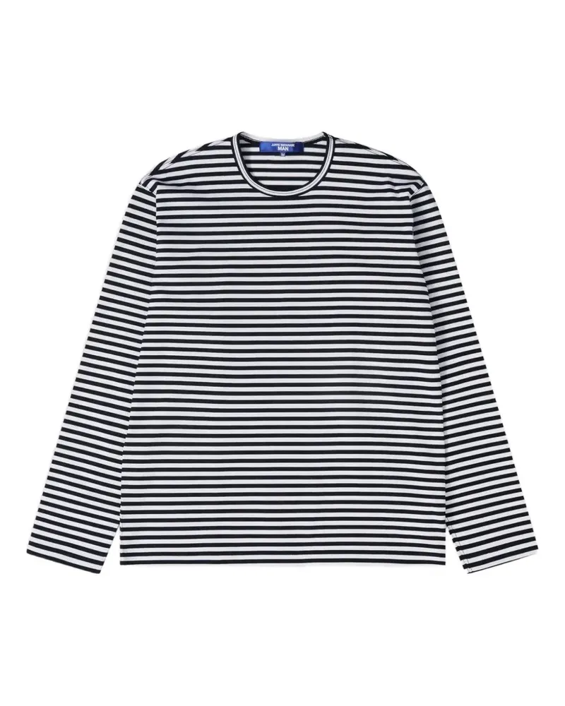 Junya Watanabe striped long-sleeved T-shirt - Weiß Weiß