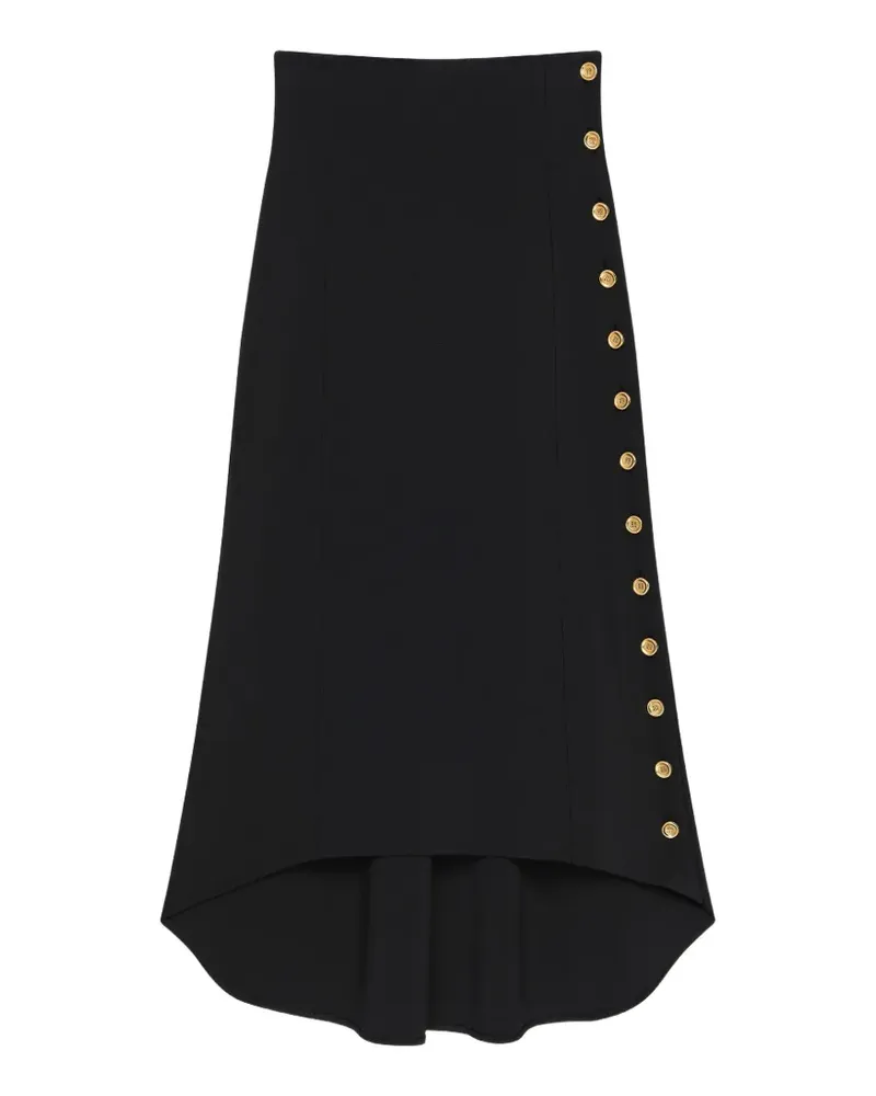 Givenchy Rock aus Punto Milano mit Knöpfen - Schwarz Schwarz