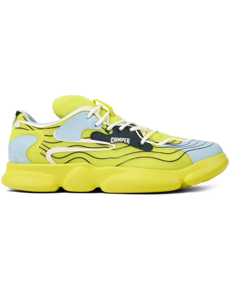 Camper Karst Sneakers mit Wellen-Print - Gelb Gelb