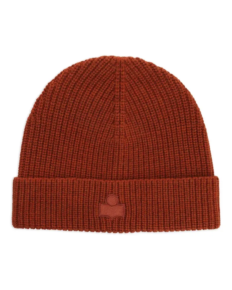 Isabel Marant Gerippte Beanie mit Logo - Rot Rot