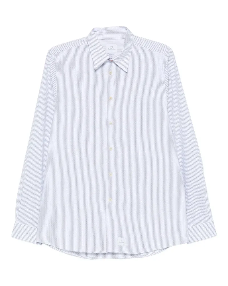 Paul Smith Gestreiftes Hemd - Weiß Weiß