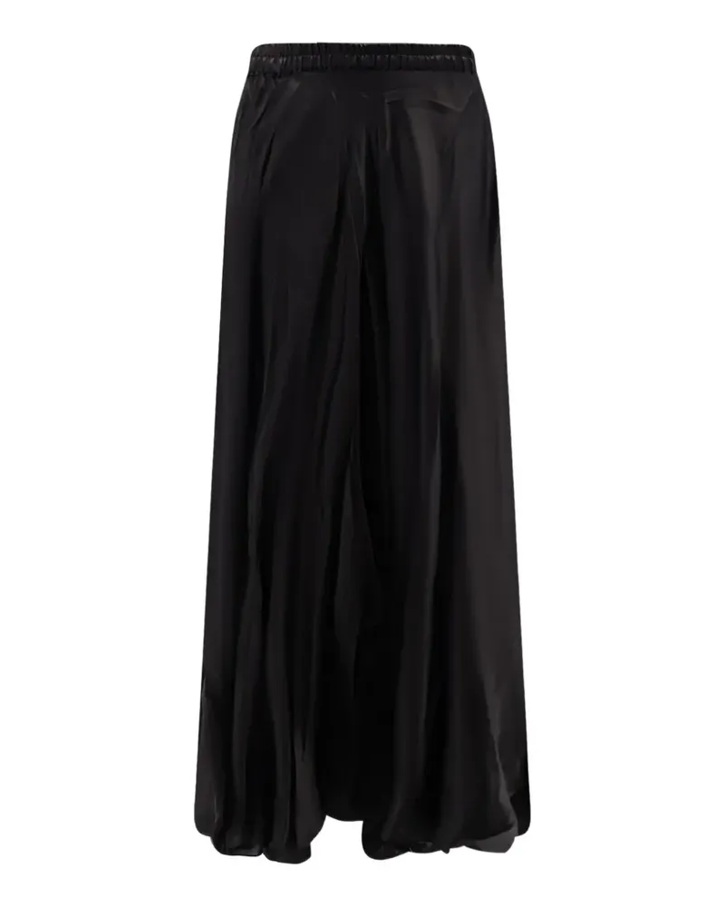 Mes Demoiselles Calista satin-effect maxi skirt - Schwarz Schwarz