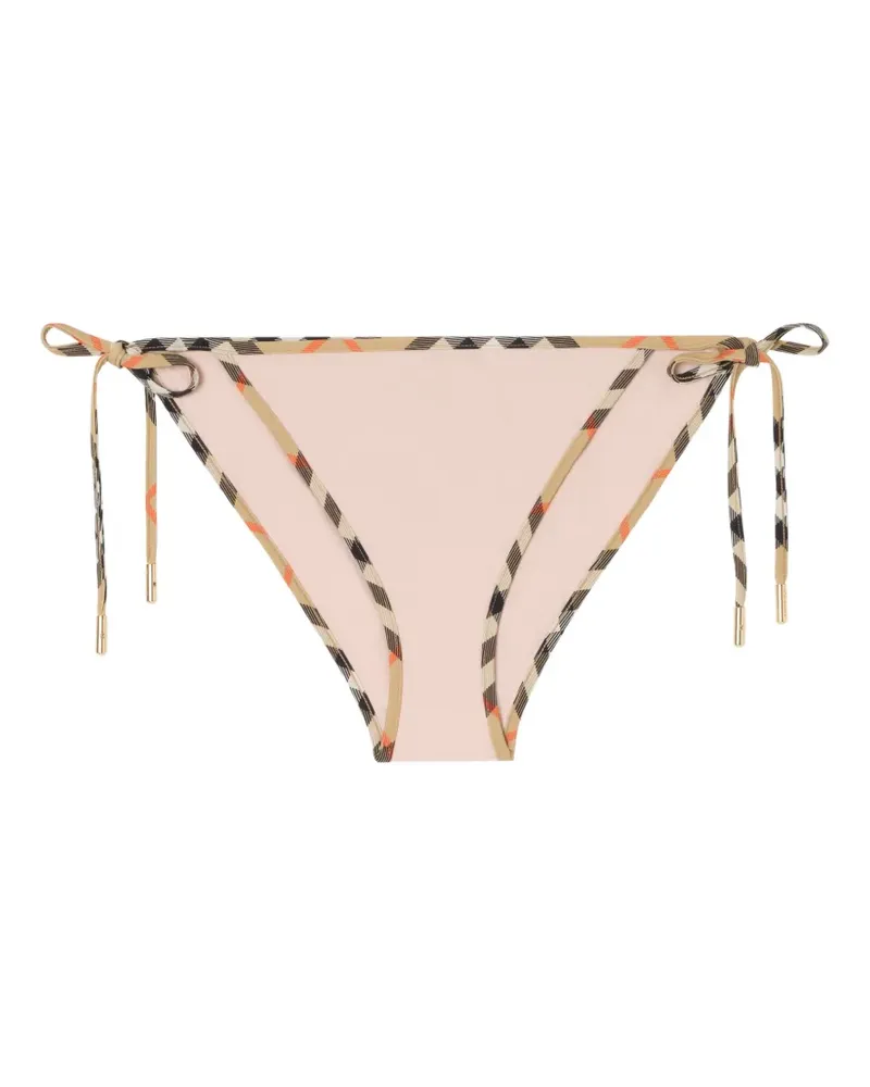 Burberry Check trim bikini briefs - Rosa Rosa